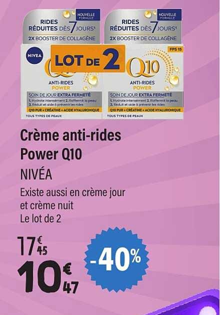 Crème anti-rides Power Q10 NIVEA