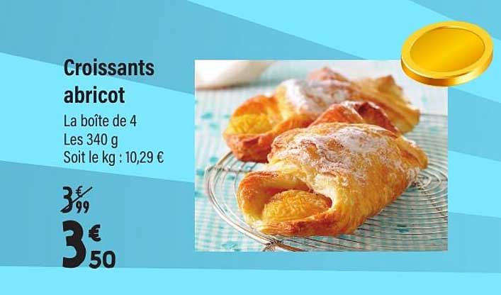 Croissants abricot