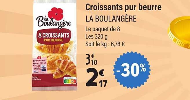 Croissants pur beurre LA BOULANGÈRE