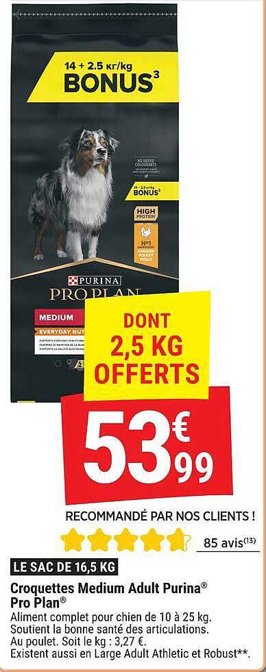 Croquettes Medium Adult Purina® Pro Plan®