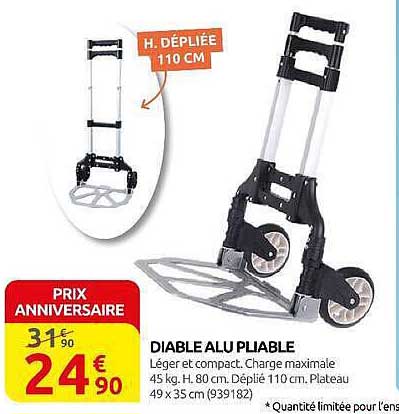 DIABLE ALU PLIABLE