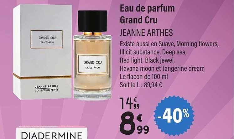 Eau de parfum Grand Cru JEANNE ARTHES