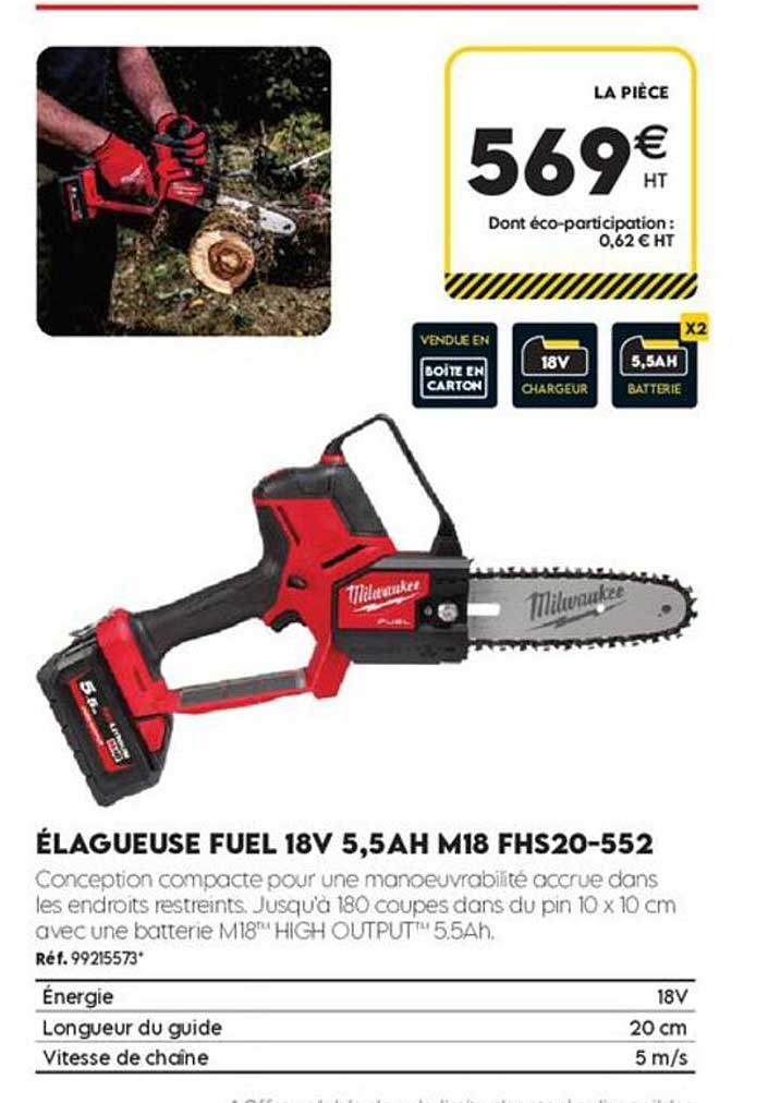 ÉLAGUEUSE FUEL 18V 5,5AH M18 FHS20-552