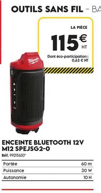 ENCEINTE BLUETOOTH 12V M12 SPEJSG2-0
