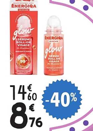 ENERGIA GLOW SERUM ROLL-ON VISAGE 3% Vitamine C