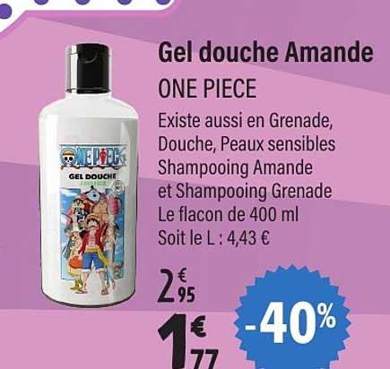 Gel douche Amande ONE PIECE