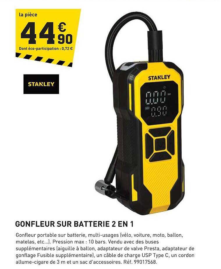 GONFLEUR SUR BATTERIE 2 EN 1