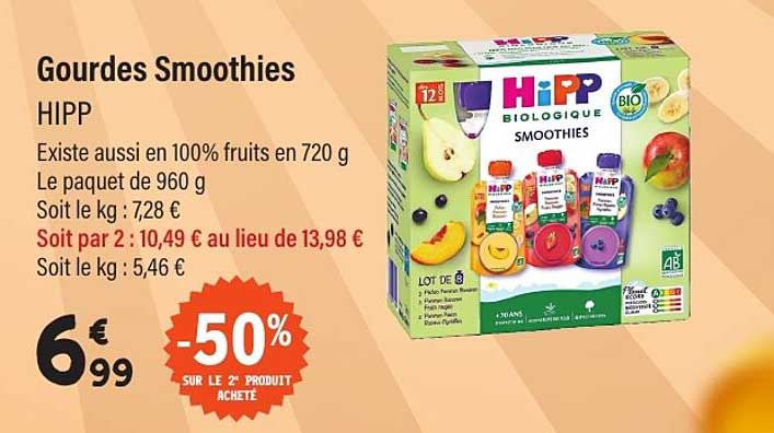 Gourdes Smoothies HIPP