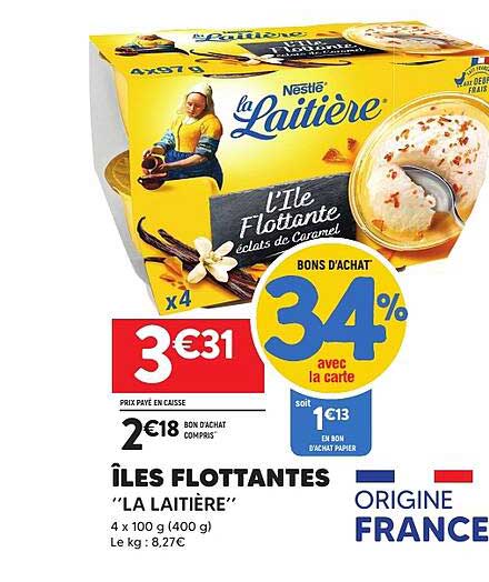 ÎLES FLOTTANTES "LA LAITIERE"