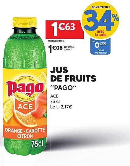 JUS DE FRUITS "PAGO"
