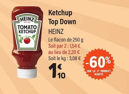 Ketchup Top Down HEINZ