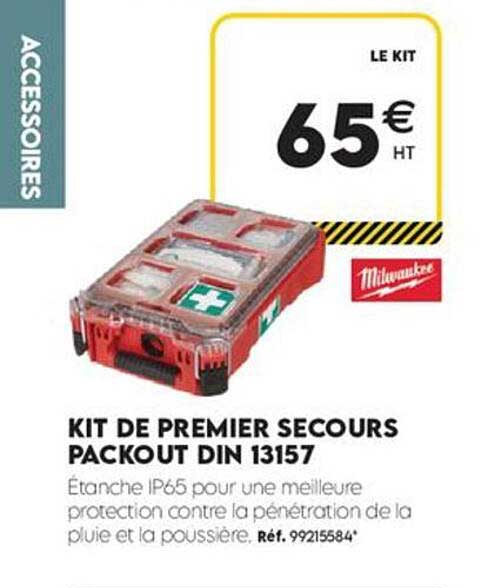 KIT DE PREMIER SECOURS PACKOUT DIN 13157