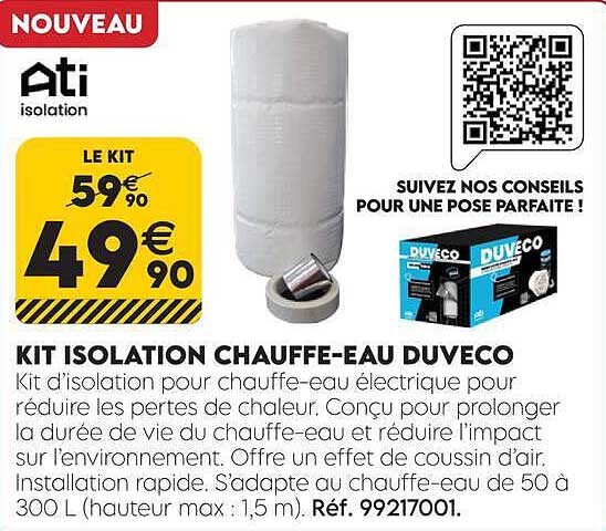 KIT ISOLATION CHAUFFE-EAU DUVECO