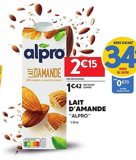 LAIT D’AMANDE “ALPRO”