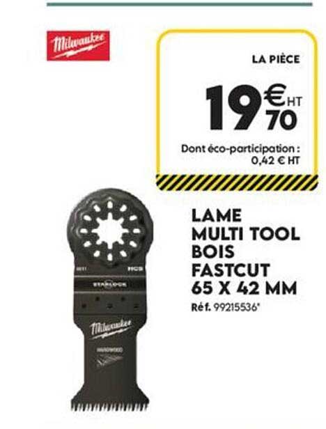 LAME MULTI TOOL BOIS FASTCUT 65 X 42 MM