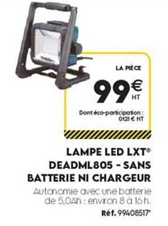 LAMPE LED LXT® DEADML805 - SANS BATTERIE NI CHARGEUR