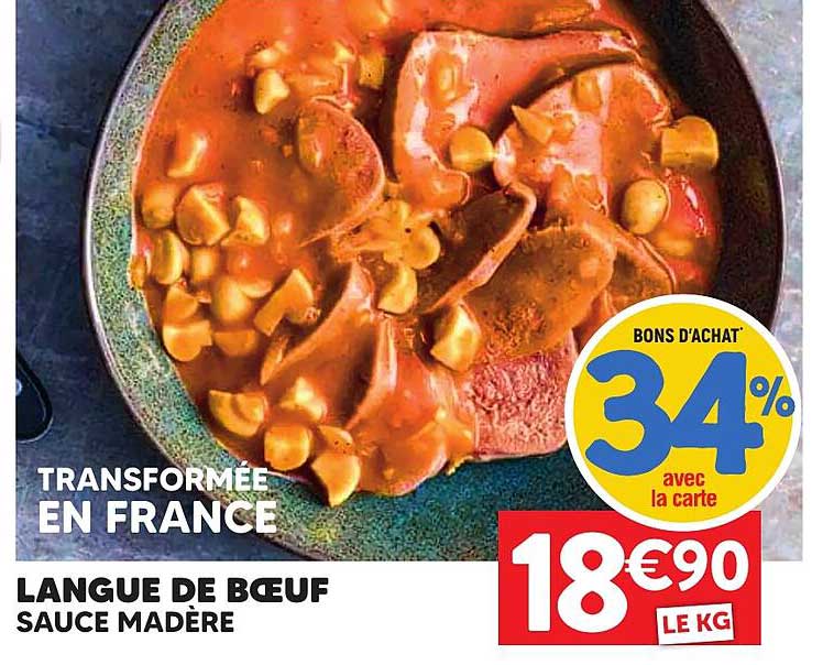 LANGUE DE BŒUF SAUCE MADÈRE
