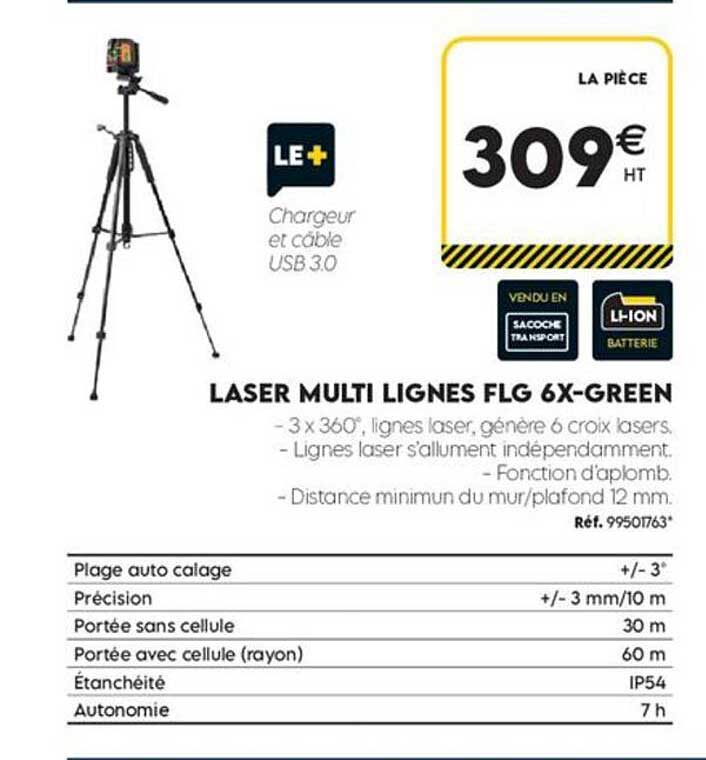 LASER MULTI LIGNES FLG 6X-GREEN