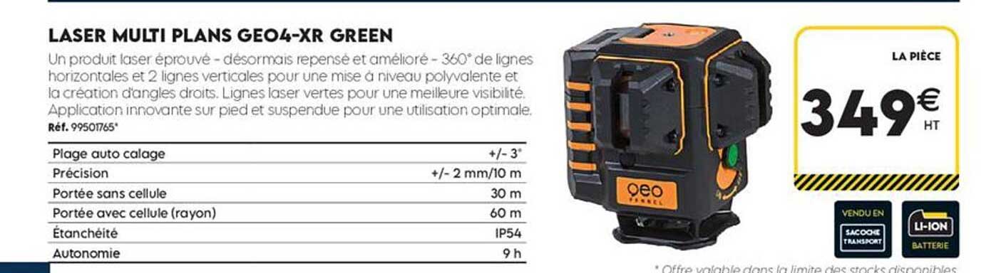 LASER MULTI PLANS GEO4-XR GREEN