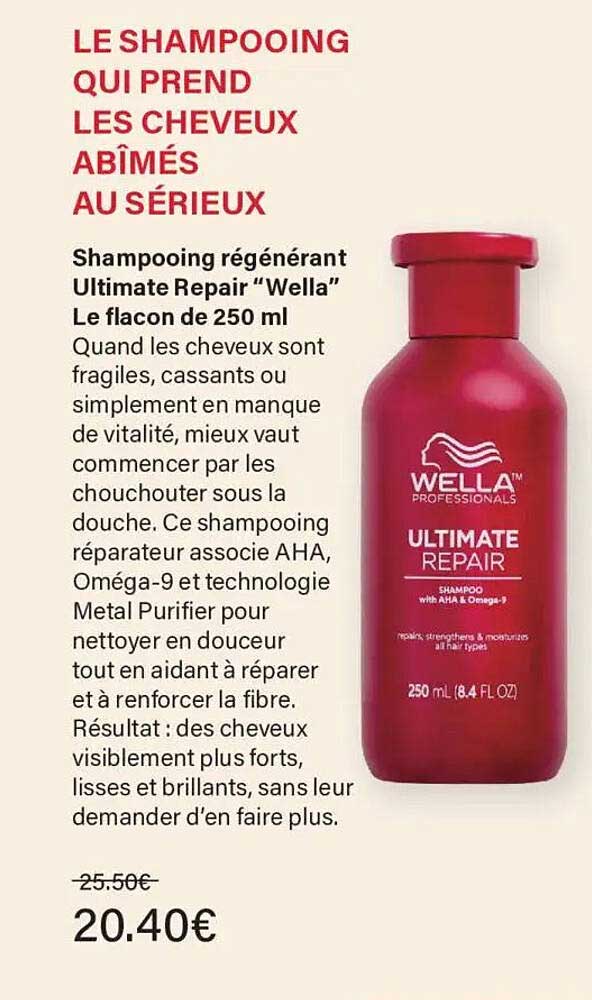 LE SHAMPOOING QUI PREND LES CHEVEUX ABÎMÉS AU SÉRIEUX