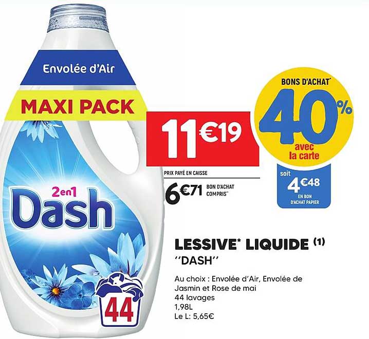 LESSIVE* LIQUIDE (1) "DASH"