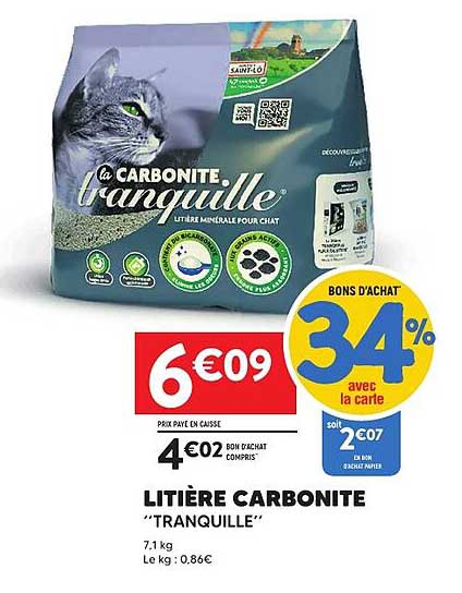 LITIÈRE CARBONITE “TRANQUILLE”