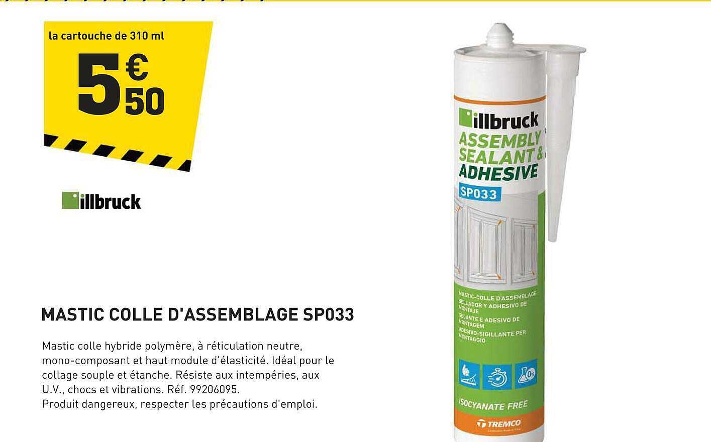 MASTIC COLLE D'ASSEMBLAGE SP033