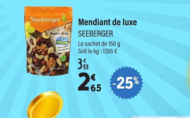 Mendiant de luxe SEEBERGER