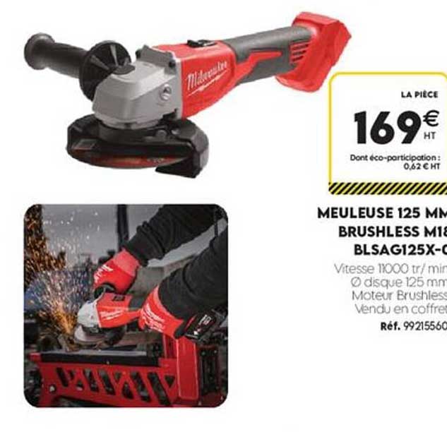 MEULEUSE 125 MM BRUSHLESS M18 BLSAG125X-0