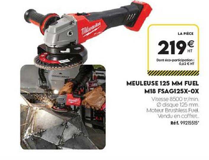 MEULEUSE 125 MM FUEL M18 FSAG125X-OX
