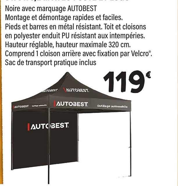 Noire avec marquage AUTOBEST