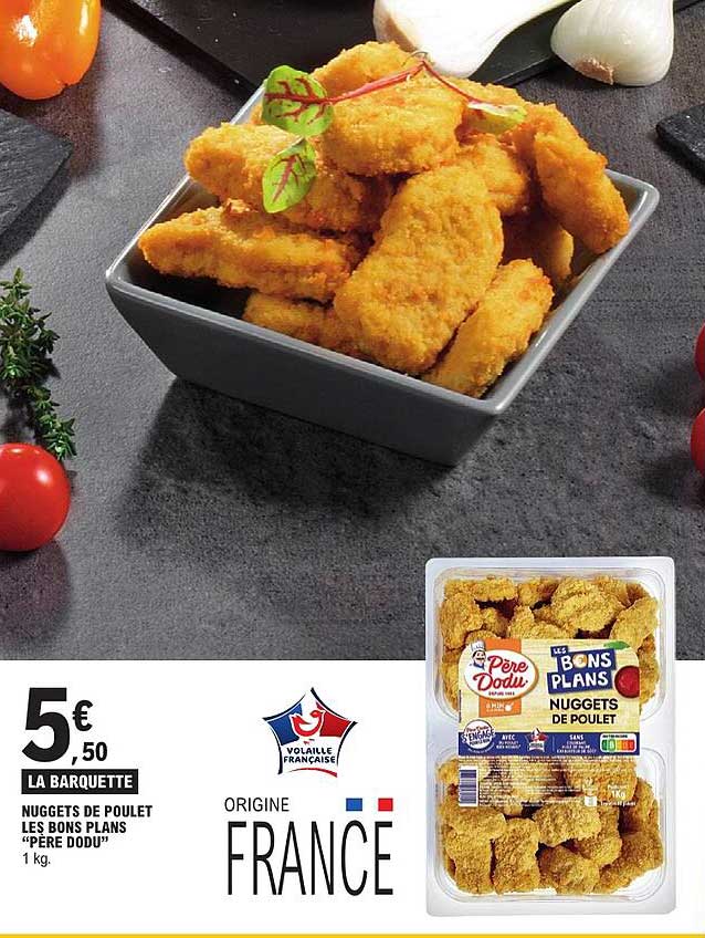 Nuggets de poulet Les Bons Plans “Père Dodu”