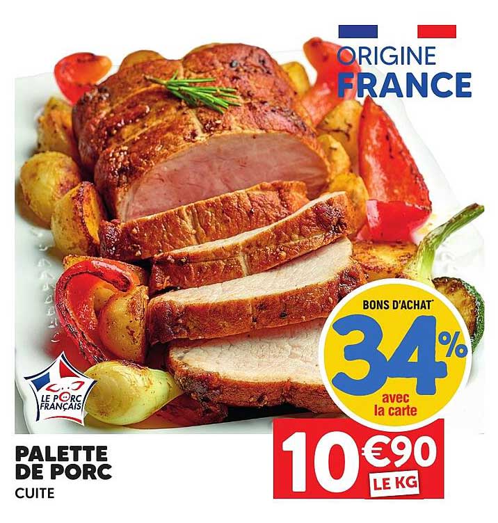 PALETTE DE PORC CUITE