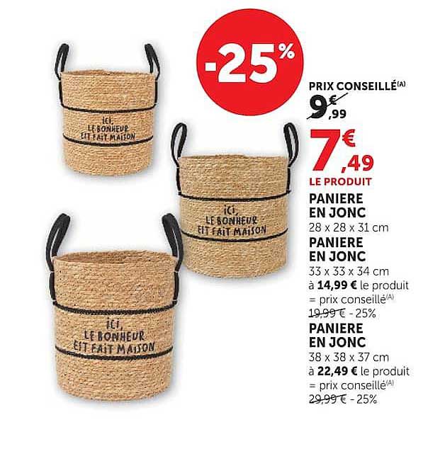 PANIER EN JONC