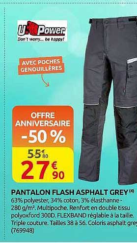 PANTALON FLASH ASPHALT GREY