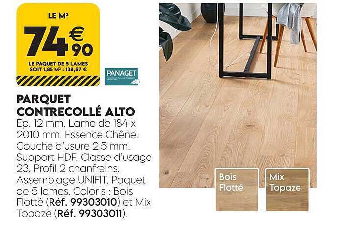 PARQUET CONTRECOLLÉ ALTO