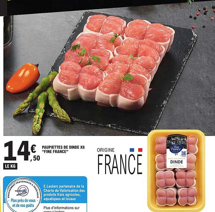 PAUPIETTES DE DINDE X8 “FINE FRANCE”