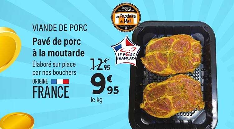 Pavé de porc à la moutarde