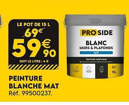 PEINTURE BLANCHE MAT Réf. 99500237.