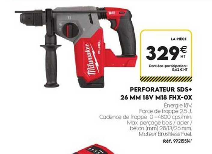 PERFORATEUR SDS+ 26 MM 18V M18 FHX-0X