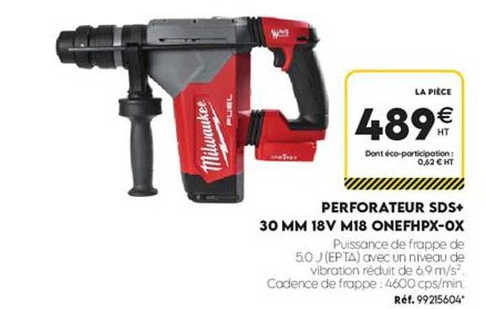 PERFORATEUR SDS+ 30 MM 18V M18 ONEFHPX-OX