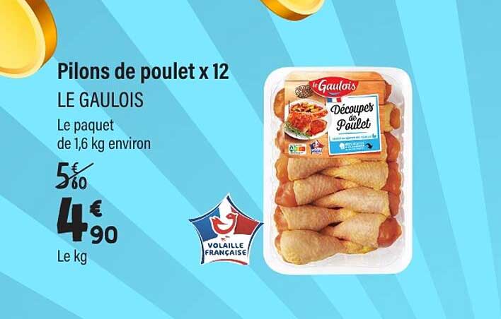Pilons de poulet x 12 LE GAULOIS