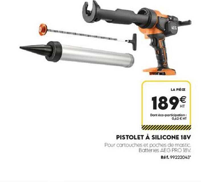PISTOLET À SILICONE 18V
