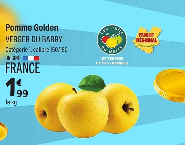 Pomme Golden VERGER DU BARRY