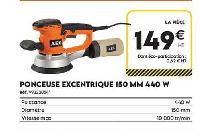 PONCEUSE EXCENTRIQUE 150 MM 440 W