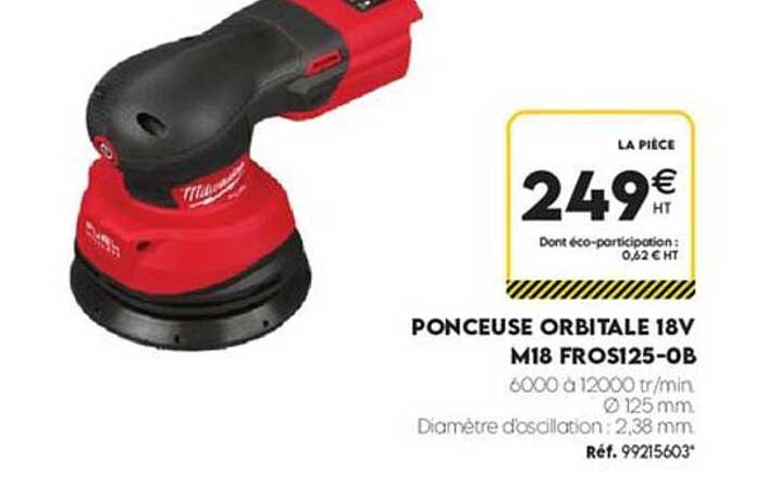 PONCEUSE ORBITALE 18V M18 FROS125-0B