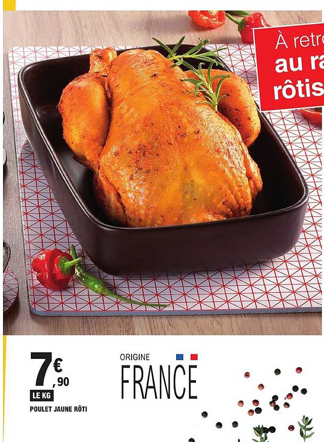 POULET JAUNE RÔTI