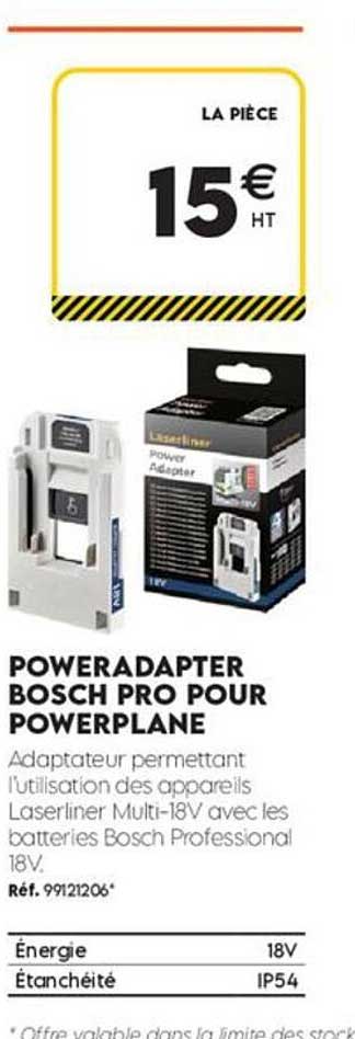 POWERADAPTER BOSCH PRO POUR POWERPLANE