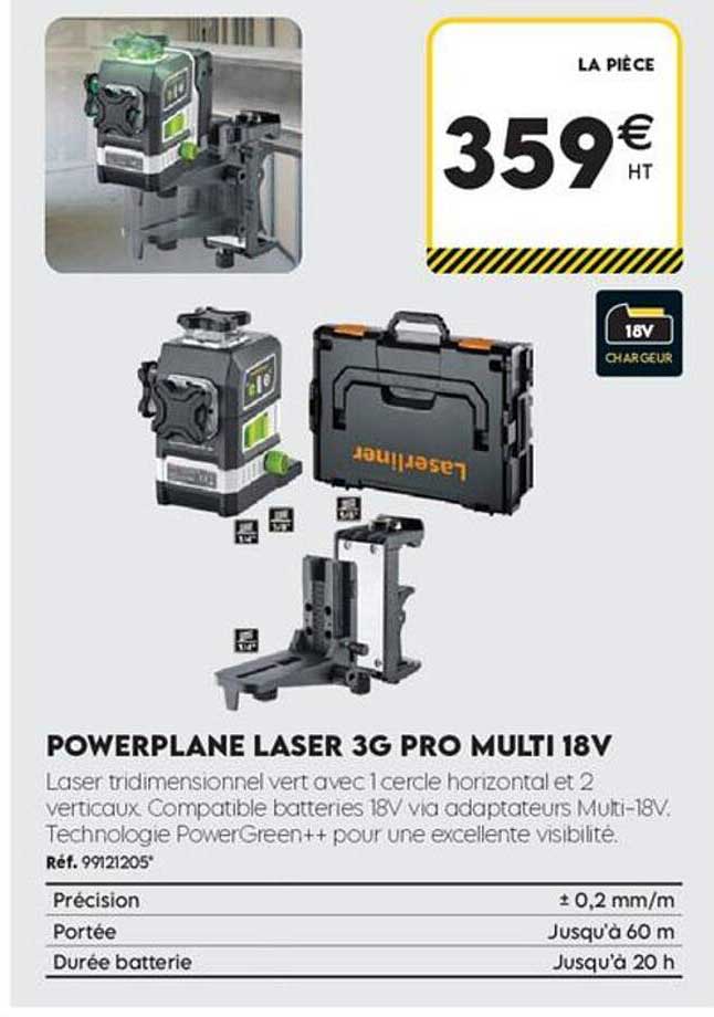 POWERPLANE LASER 3G PRO MULTI 18V