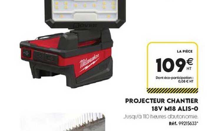PROJECTEUR CHANTIER 18V M18 ALIS-O